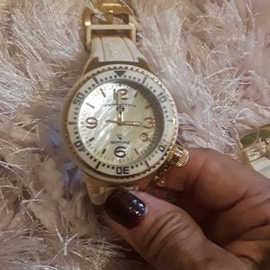 Womens cream colored watch